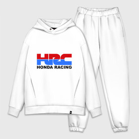 Мужской костюм хлопок OVERSIZE с принтом HRC Honda Racing ,  |  | honda | hrc | гонки | гонщикам | хонда
