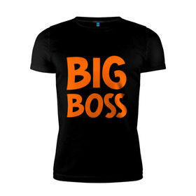 Мужская футболка премиум с принтом Big Boss , 92% хлопок, 8% лайкра | приталенный силуэт, круглый вырез ворота, длина до линии бедра, короткий рукав | big | big boss | boss | большой | большой босс | босс