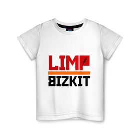 Детская футболка хлопок с принтом Limp Bizkit (2) , 100% хлопок | круглый вырез горловины, полуприлегающий силуэт, длина до линии бедер | rock | лимп бизкит | рок группа | рок музыка