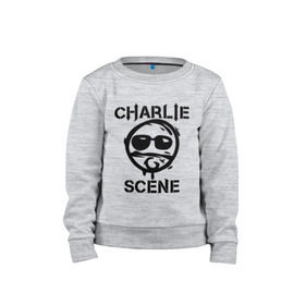Детский свитшот хлопок с принтом Charlie Scene (HU) , 100% хлопок | круглый вырез горловины, эластичные манжеты, пояс и воротник | charlie | charlie scene | scene | панк | рок | чарли шин