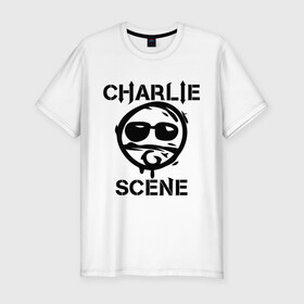 Мужская футболка премиум с принтом Charlie Scene (HU) , 92% хлопок, 8% лайкра | приталенный силуэт, круглый вырез ворота, длина до линии бедра, короткий рукав | Тематика изображения на принте: charlie | charlie scene | scene | панк | рок | чарли шин