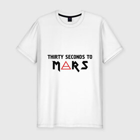 Мужская футболка премиум с принтом 30 Seconds To Mars (30 секунд до марса) , 92% хлопок, 8% лайкра | приталенный силуэт, круглый вырез ворота, длина до линии бедра, короткий рукав | 30 seconds | 30 seconds to mars | 30 секунд до марса | панк | рок | рок энд ролл