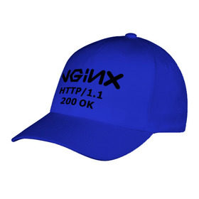 Бейсболка с принтом nginx 200 OK , 100% хлопок | классический козырек, металлическая застежка-регулятор размера | nginx | админам | администраторам | для админа | профессии | сервера | системным администраторам
