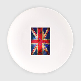 Тарелка с принтом Флаг Британии в цветах , фарфор | диаметр - 210 мм
диаметр для нанесения принта - 120 мм | англия | британский флаг | великобритания | флаг великобритании