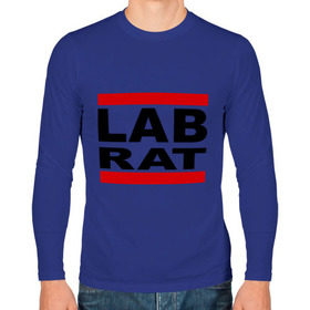 Мужской лонгслив хлопок с принтом Lab Rat , 100% хлопок |  | banksy | бенкси | бэнкси | графити | граффити | стрит арт | стритарт