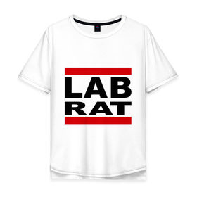 Мужская футболка хлопок Oversize с принтом Lab Rat , 100% хлопок | свободный крой, круглый ворот, “спинка” длиннее передней части | banksy | бенкси | бэнкси | графити | граффити | стрит арт | стритарт