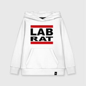 Детская толстовка хлопок с принтом Lab Rat , 100% хлопок | Круглый горловой вырез, эластичные манжеты, пояс, капюшен | banksy | бенкси | бэнкси | графити | граффити | стрит арт | стритарт