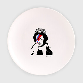 Тарелка 3D с принтом Елизавета вторая , фарфор | диаметр - 210 мм
диаметр для нанесения принта - 120 мм | banksy | английская королева | англия | бенкси | бэнкси | великобритания | графити | граффити | королева | стрит арт | стритарт