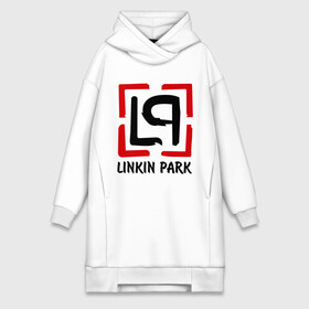 Платье-худи хлопок с принтом Linkin park ,  |  | lp | rock | линкин парк | музыка | рок группа