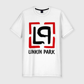 Мужская футболка премиум с принтом Linkin park , 92% хлопок, 8% лайкра | приталенный силуэт, круглый вырез ворота, длина до линии бедра, короткий рукав | lp | rock | линкин парк | музыка | рок группа