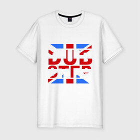 Мужская футболка премиум с принтом DubStep Great Britain , 92% хлопок, 8% лайкра | приталенный силуэт, круглый вырез ворота, длина до линии бедра, короткий рукав | Тематика изображения на принте: dub step | dubstep | британский флаг | дабстеп | дапстеп | музыка