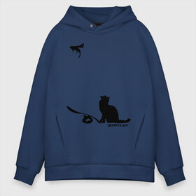 Мужское худи Oversize хлопок с принтом Cat and supermouse (Banksy) , френч-терри — 70% хлопок, 30% полиэстер. Мягкий теплый начес внутри —100% хлопок | боковые карманы, эластичные манжеты и нижняя кромка, капюшон на магнитной кнопке | Тематика изображения на принте: бэнкси | граффити | киса | кот | котенок | котэ | кошка | мышка | супермышка