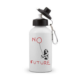 Бутылка спортивная с принтом No future Banksy , металл | емкость — 500 мл, в комплекте две пластиковые крышки и карабин для крепления | Тематика изображения на принте: banksy | бэнкси | графити | граффити | стрит арт