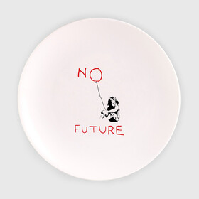 Тарелка 3D с принтом No future Banksy , фарфор | диаметр - 210 мм
диаметр для нанесения принта - 120 мм | banksy | бэнкси | графити | граффити | стрит арт