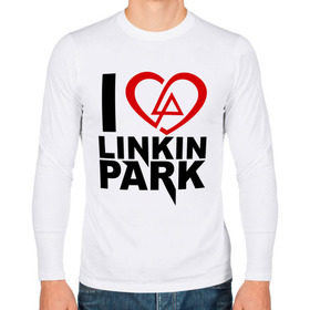 Мужской лонгслив хлопок с принтом I love linkin park (Я люблю Linkin Park) , 100% хлопок |  | rock | линкин парк | музыкальная группа | рок группа | рок музыка
