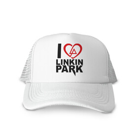 Кепка тракер с сеткой с принтом I love linkin park (Я люблю Linkin Park) , трикотажное полотно; задняя часть — сетка | длинный козырек, универсальный размер, пластиковая застежка | rock | линкин парк | музыкальная группа | рок группа | рок музыка