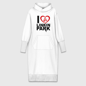 Платье удлиненное хлопок с принтом I love linkin park (Я люблю Linkin Park) ,  |  | rock | линкин парк | музыкальная группа | рок группа | рок музыка