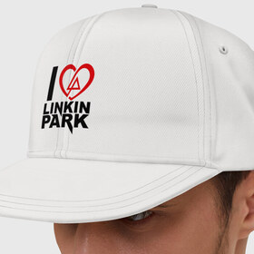 Кепка снепбек с прямым козырьком с принтом I love linkin park (Я люблю Linkin Park) , хлопок 100% |  | rock | линкин парк | музыкальная группа | рок группа | рок музыка