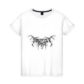 Женская футболка хлопок с принтом Forgotten tomb , 100% хлопок | прямой крой, круглый вырез горловины, длина до линии бедер, слегка спущенное плечо | forgotten tomb | metal | группы | метал | музыкальные группы | рок группы