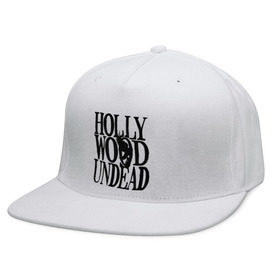 Кепка снепбек с прямым козырьком с принтом HollyWoodUndead , хлопок 100% |  | hollywood undead | hu | hu mask one color | undead | птица с гранатой | рок реп группа hollywood undead