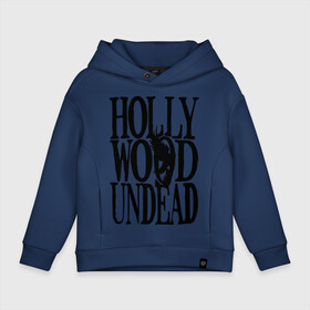 Детское худи Oversize хлопок с принтом HollyWoodUndead , френч-терри — 70% хлопок, 30% полиэстер. Мягкий теплый начес внутри —100% хлопок | боковые карманы, эластичные манжеты и нижняя кромка, капюшон на магнитной кнопке | hollywood undead | hu | hu mask one color | undead | птица с гранатой | рок реп группа hollywood undead