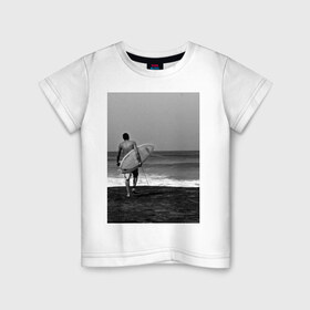 Детская футболка хлопок с принтом Surfingboy , 100% хлопок | круглый вырез горловины, полуприлегающий силуэт, длина до линии бедер | летние | лето | море | на лето | океан | пляж | серфинг