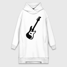 Платье-худи хлопок с принтом Гитара ,  |  | gitar | music | бас | музыка | музыкальные инструменты | электрогитара