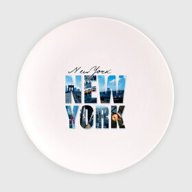 Тарелка 3D с принтом Надпись NY , фарфор | диаметр - 210 мм
диаметр для нанесения принта - 120 мм | Тематика изображения на принте: new york | ny | nyc | urban | город | города | нью йорк | урбан