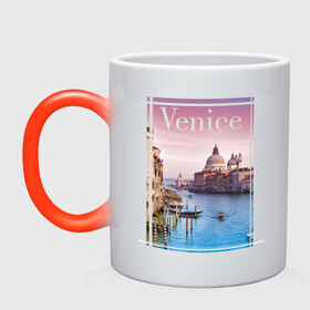 Кружка хамелеон с принтом Venice , керамика | меняет цвет при нагревании, емкость 330 мл | Тематика изображения на принте: urban | venice | венеция | город | города | урбан