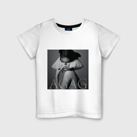 Детская футболка хлопок с принтом Ydal Agag , 100% хлопок | круглый вырез горловины, полуприлегающий силуэт, длина до линии бедер | lady gaga | актирса | голливуд | звезды | знаменитости | леди гага | певица