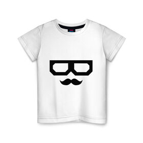 Детская футболка хлопок с принтом Skifcha , 100% хлопок | круглый вырез горловины, полуприлегающий силуэт, длина до линии бедер | skifcha | кот скифча | лицо | очки | скифча | усы