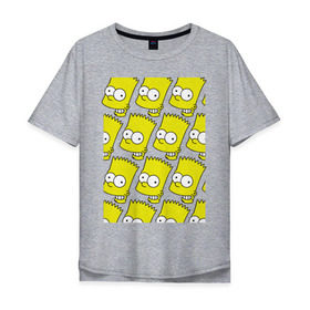 Мужская футболка хлопок Oversize с принтом Узор Барт Симпсон , 100% хлопок | свободный крой, круглый ворот, “спинка” длиннее передней части | simpsons | мультик | мультфильм | симпсоны | симсоны