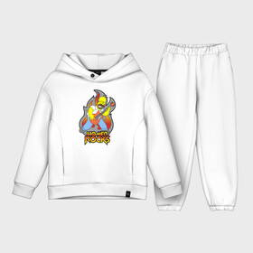 Детский костюм хлопок Oversize с принтом Homer Rocks ,  |  | Тематика изображения на принте: гомер