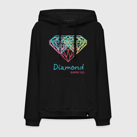 Мужская толстовка хлопок с принтом Diamond supply CO. Fullcolor , френч-терри, мягкий теплый начес внутри (100% хлопок) | карман-кенгуру, эластичные манжеты и нижняя кромка, капюшон с подкладом и шнурком | Тематика изображения на принте: 