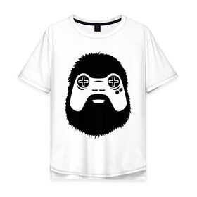 Мужская футболка хлопок Oversize с принтом Геймер , 100% хлопок | свободный крой, круглый ворот, “спинка” длиннее передней части | joystick | видеоигры | джойстик | игры