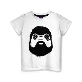 Детская футболка хлопок с принтом Геймер , 100% хлопок | круглый вырез горловины, полуприлегающий силуэт, длина до линии бедер | joystick | видеоигры | джойстик | игры
