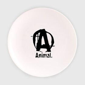 Тарелка с принтом Animal 2 , фарфор | диаметр - 210 мм
диаметр для нанесения принта - 120 мм | animal