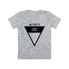 Детская футболка хлопок с принтом Infinity Triangle , 100% хлопок | круглый вырез горловины, полуприлегающий силуэт, длина до линии бедер | infinity | infinity triangle | swag | triangle | бесконечность | инфинити | свег | треугольник