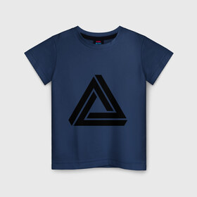 Детская футболка хлопок с принтом Triangle Visual Illusion , 100% хлопок | круглый вырез горловины, полуприлегающий силуэт, длина до линии бедер | swag | swag style | иллюзия | одежда сваг | сваг | сваг стиль | свег | свог | свэг | треугольник