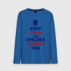 Мужской лонгслив хлопок с принтом keep calm I am Chelsea London fan , 100% хлопок |  | лондон