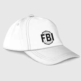 Бейсболка с принтом FBI LOGO , 100% хлопок | классический козырек, металлическая застежка-регулятор размера | fbi | federal bureau of investigation | америка | спецслужбы | сша | фбр | федеральное бюро расследований