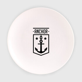 Тарелка с принтом Anchor Shield , фарфор | диаметр - 210 мм
диаметр для нанесения принта - 120 мм | anchor shield | анкор | море | морская тема | моряк | якорь | яхтклуб