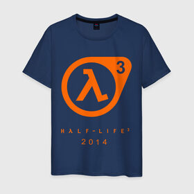 Мужская футболка хлопок с принтом Half - life 3 , 100% хлопок | прямой крой, круглый вырез горловины, длина до линии бедер, слегка спущенное плечо. | компьютерные игры