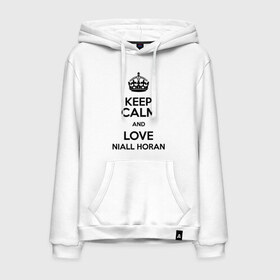 Мужская толстовка хлопок с принтом Keep calm and love Niall Horan , френч-терри, мягкий теплый начес внутри (100% хлопок) | карман-кенгуру, эластичные манжеты и нижняя кромка, капюшон с подкладом и шнурком | 1d | keep calm | music | niall horan | one direction | найл хоран