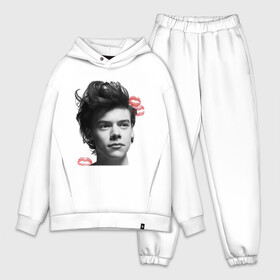 Мужской костюм хлопок OVERSIZE с принтом Harry Styles ,  |  | Тематика изображения на принте: 1d | keep calm | music | one direction | гарри стайлс