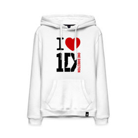 Мужская толстовка хлопок с принтом I love 1D , френч-терри, мягкий теплый начес внутри (100% хлопок) | карман-кенгуру, эластичные манжеты и нижняя кромка, капюшон с подкладом и шнурком | 1d | i love one direction | music | one direction