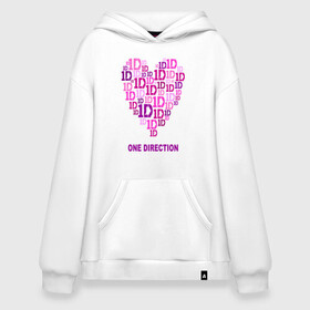 Худи SuperOversize хлопок с принтом I love one direction , 70% хлопок, 30% полиэстер, мягкий начес внутри | карман-кенгуру, эластичная резинка на манжетах и по нижней кромке, двухслойный капюшон
 | 1d | i love one direction | keep calm | music | one direction