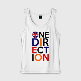 Женская майка хлопок с принтом One direction , 95% хлопок, 5% эластан |  | 1d | british flag | i love one direction | keep calm | music | one direction | британский флаг