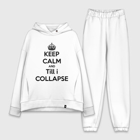 Женский костюм хлопок Oversize с принтом Till i collapse ,  |  | хип хоп