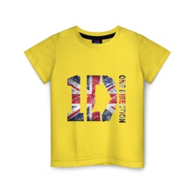 Детская футболка хлопок с принтом 1D , 100% хлопок | круглый вырез горловины, полуприлегающий силуэт, длина до линии бедер | Тематика изображения на принте: 1d | british flag | flag | keep calm | music | one direction | британский флаг | флаг